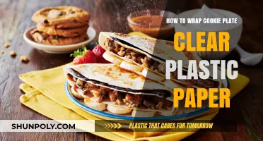 Easy Steps to Wrap a Cookie Plate with Clear Plastic Paper