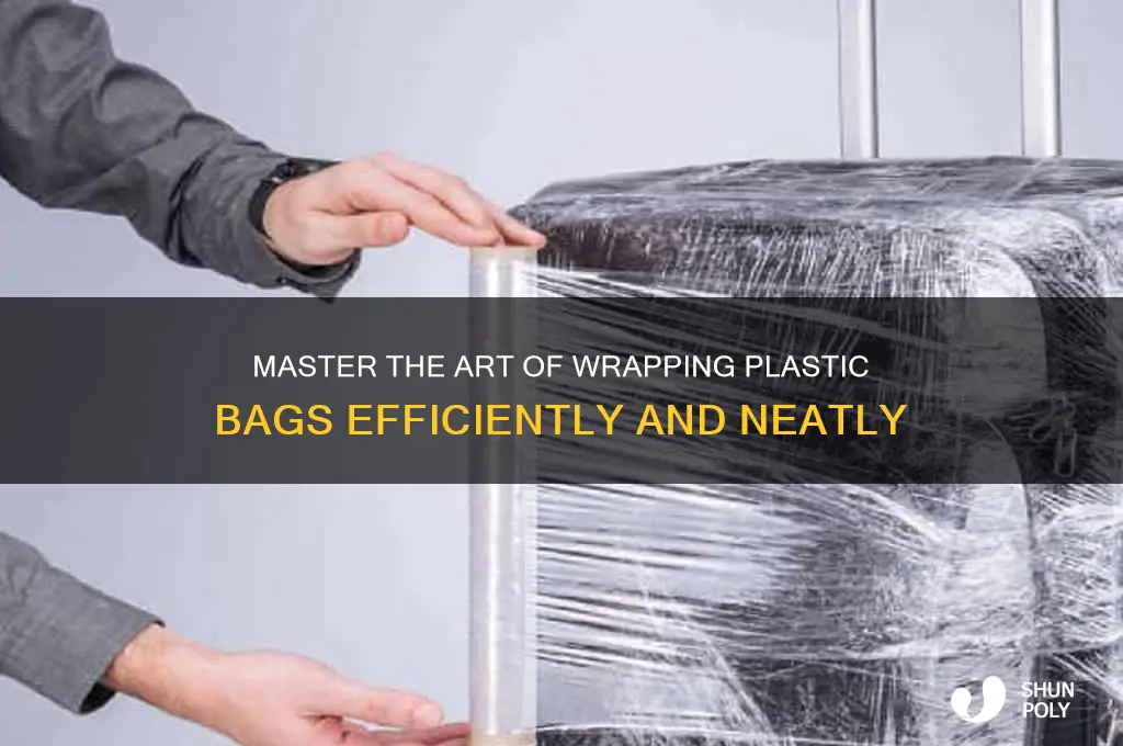how to wrap plastic bags