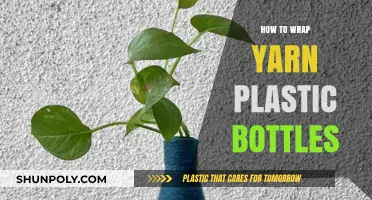 Creative Eco-Crafting: Wrapping Yarn Around Plastic Bottles for Fun DIY Projects