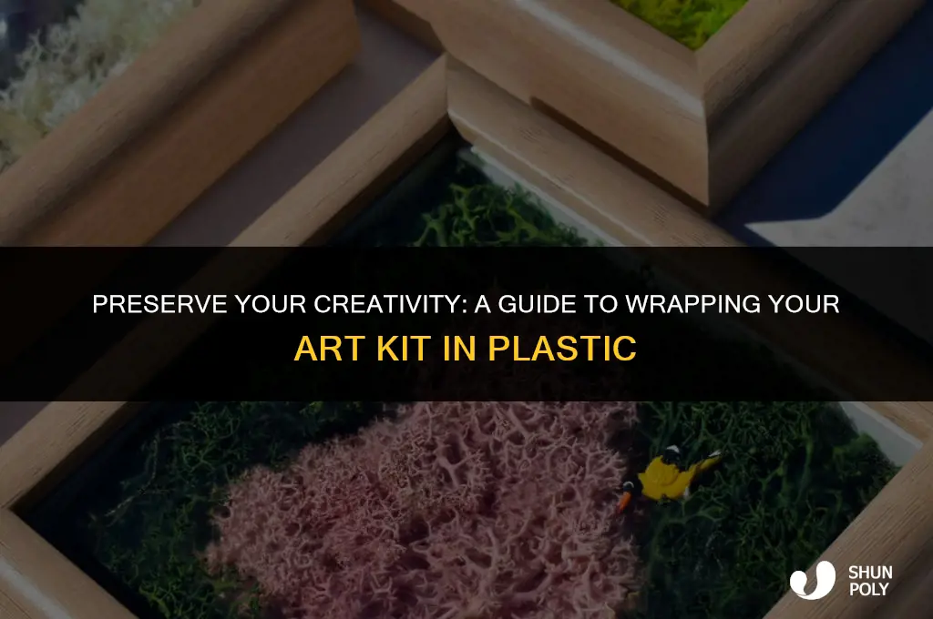 how to wrap your art kit in plastic