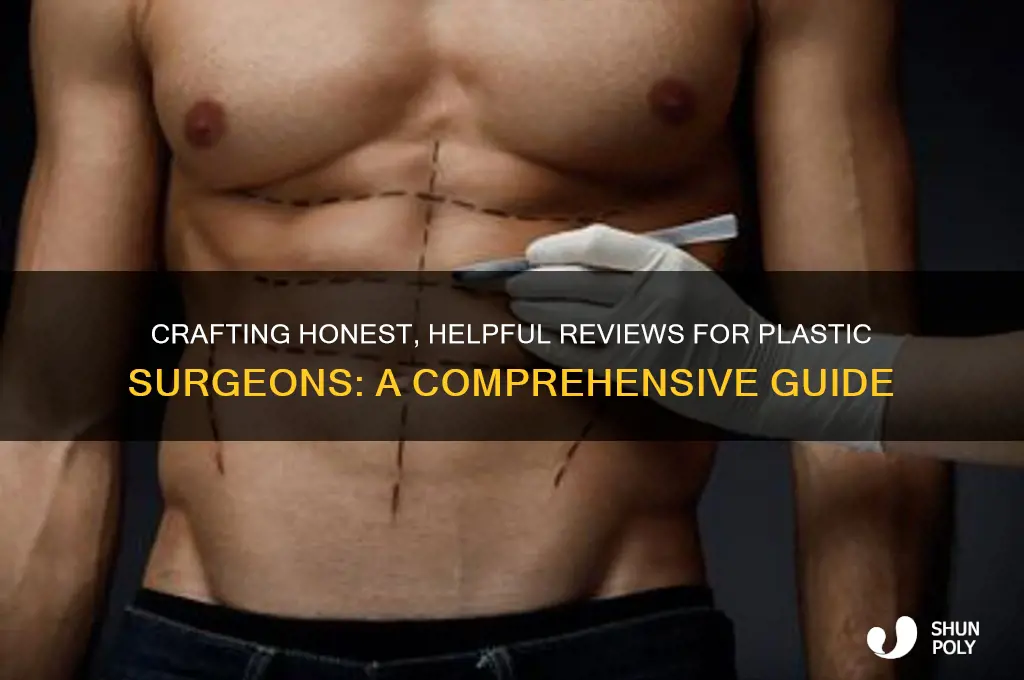 how to write a good review for a plastic surgeon