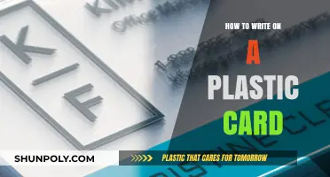 Writing on Plastic Cards: Tips and Tricks