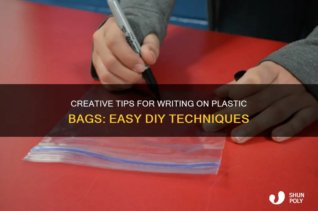 how to write on plastic bags