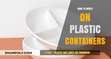 Writing on Plastic Containers: Tips and Tricks