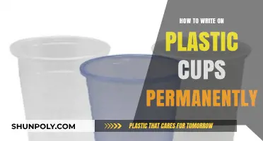 Personalize Plastic Cups: Permanent Writing Techniques