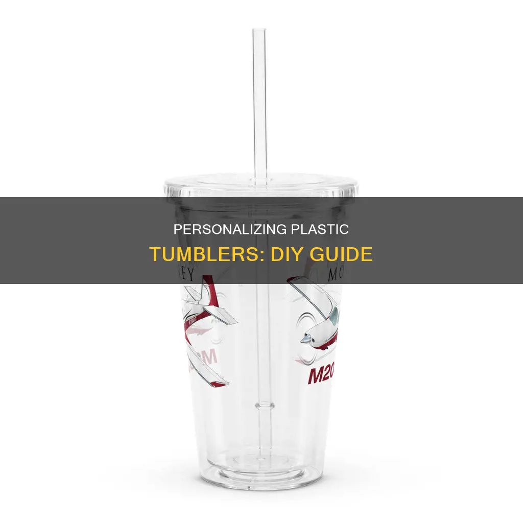 how to write on plastic tumblers