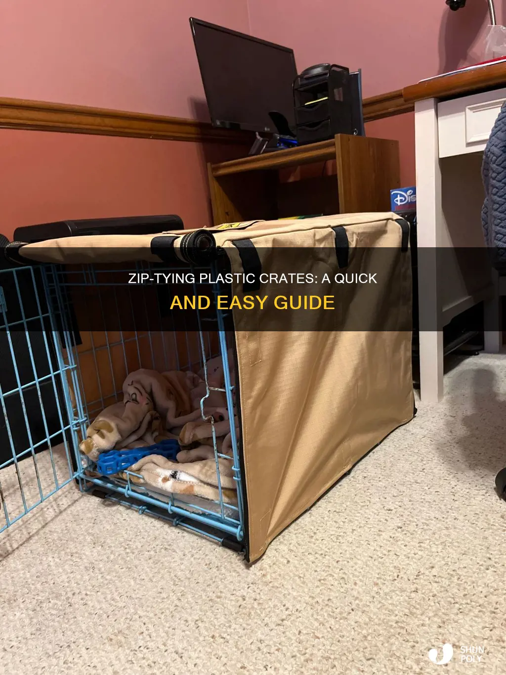 how to zip tie plastic crates together