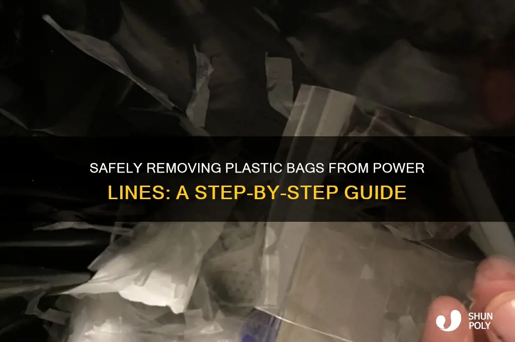 how tobsafelybremove plastic bag from power li