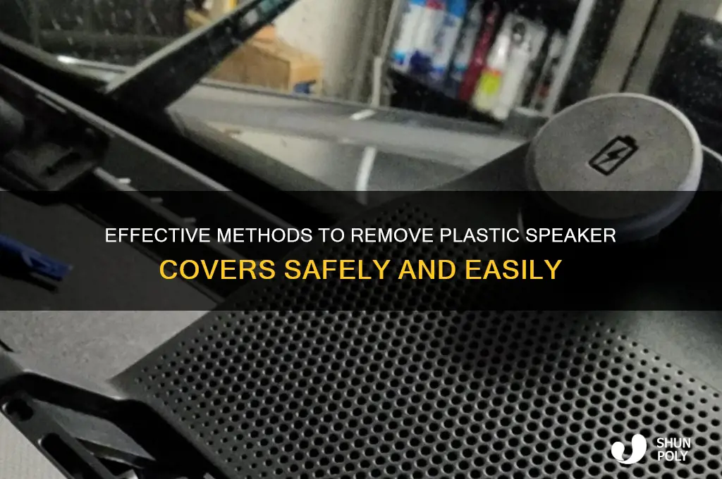 how tp remove plastic speaker xablr