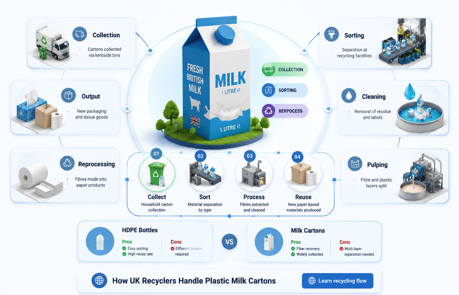 are plastic milk cartons recyclable uk