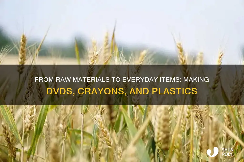 how we make dvds crayons and plastics