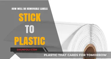 Do Removable Labels Stick Well to Plastic Surfaces? A Test