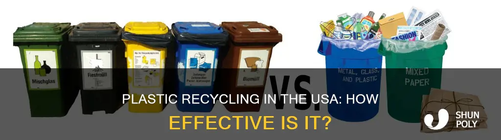 how well usa recycleing plastic