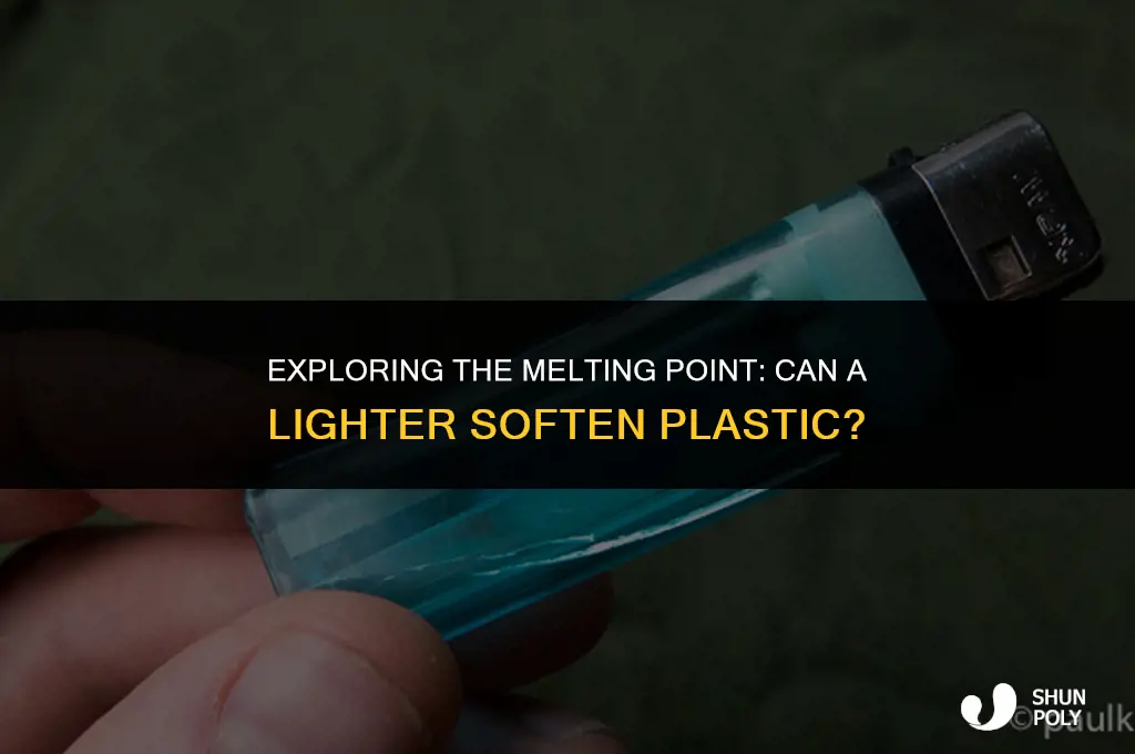 how well will a lighter melt soft plastic