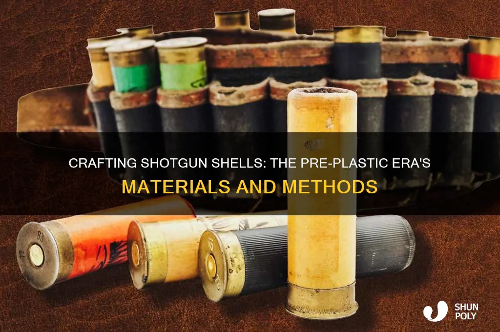 how were shotgun shells made before plastic