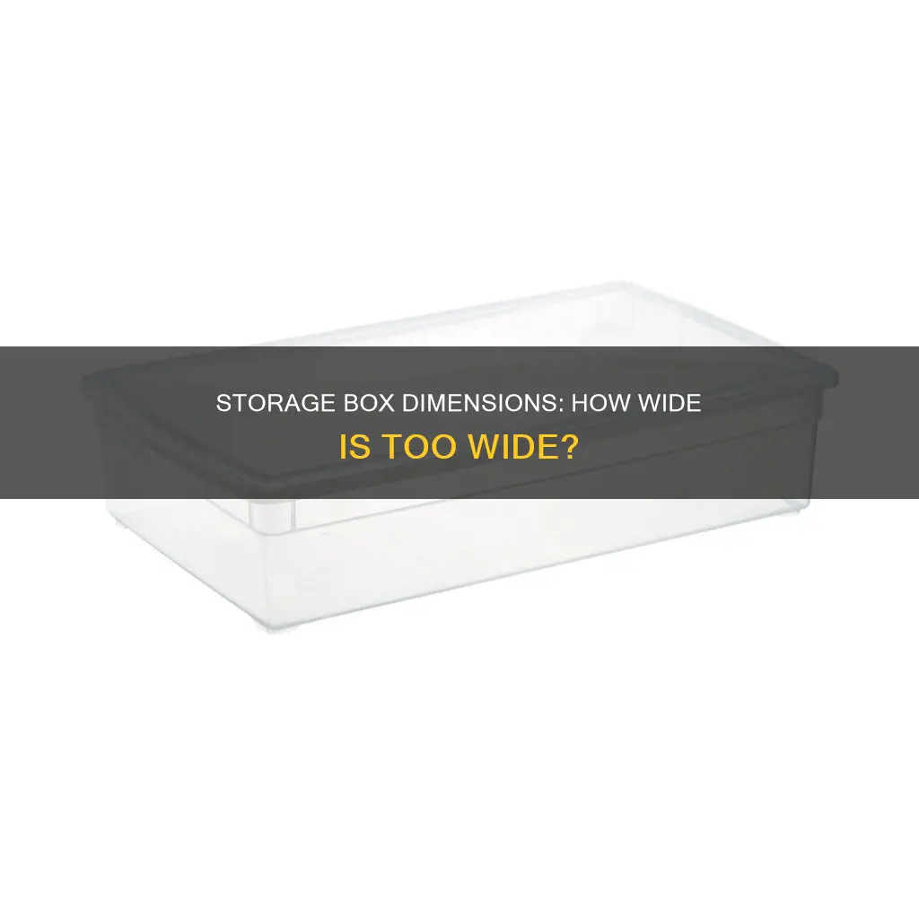 how wide is a plastic storage box