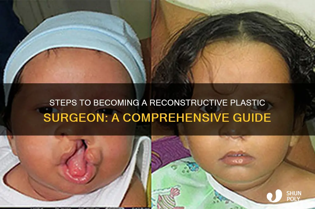 how would i become a reconstructive plastic surgeon