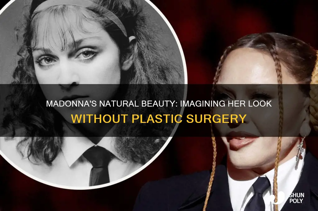 how would madonna look without plastic surgery