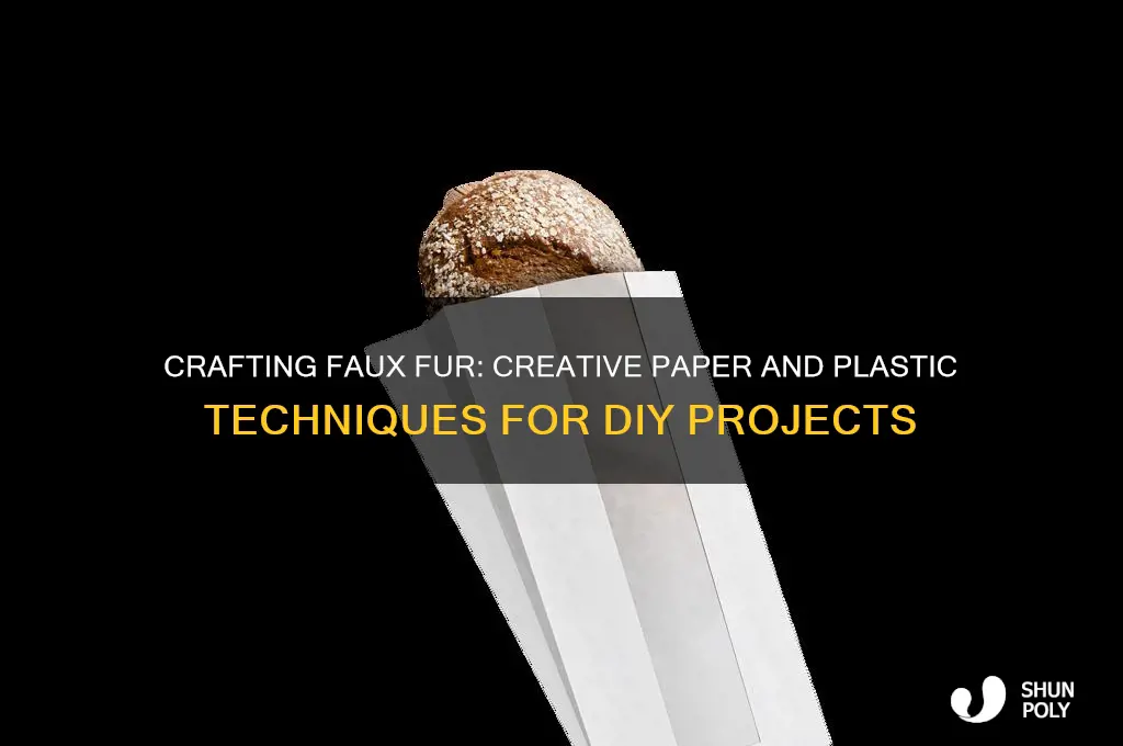 how yo make fur out of paper and plastic