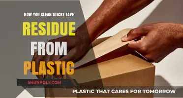 Effective Ways to Remove Sticky Tape Residue from Plastic Surfaces