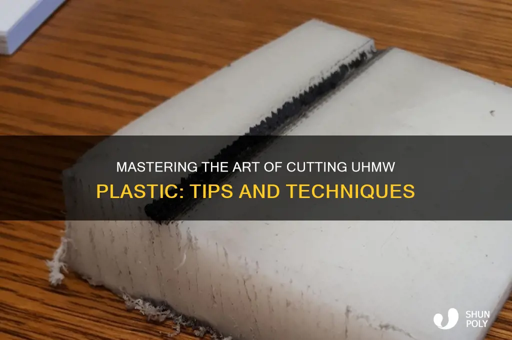 how you cut uhmw plastic