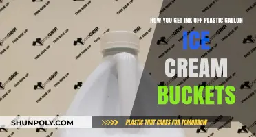Effective Ways to Remove Ink Stains from Plastic Ice Cream Buckets