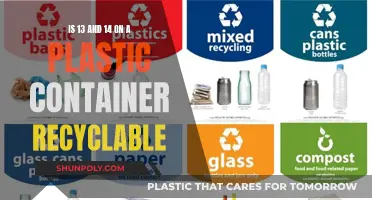 Recycling Plastic Containers: Understanding the Numbers 13 and 14