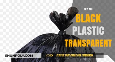 Black Plastic Sheeting: 2 Mil Thick, Transparent?