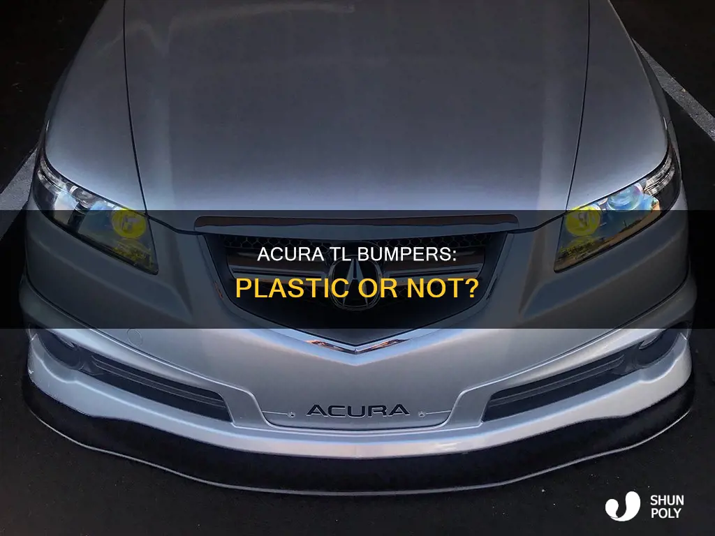 is 2009 acura tl bumper plastic