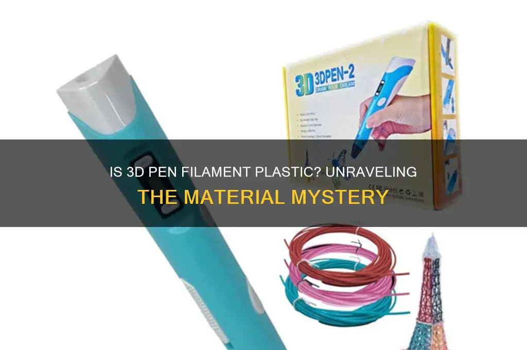 is 3d pen filament made of plastic