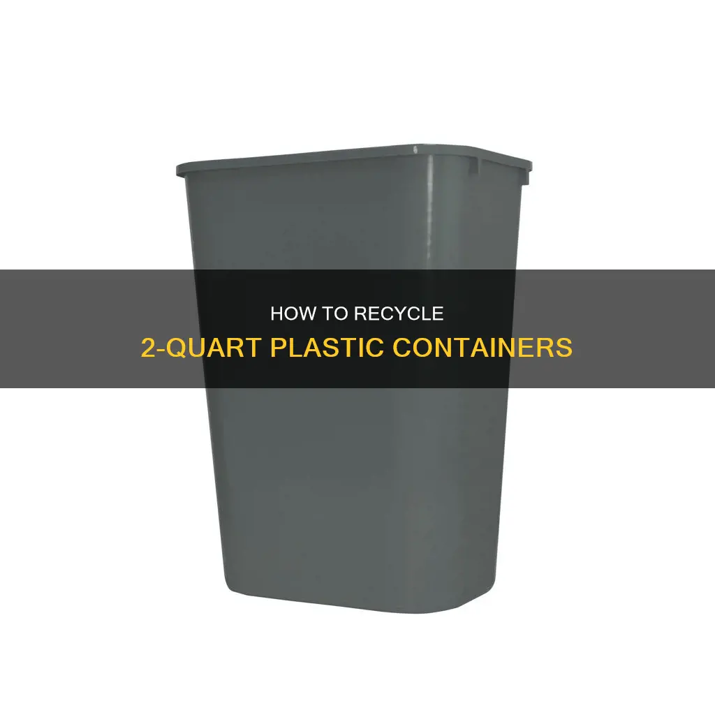 is a 2 plastic qt size recyclable