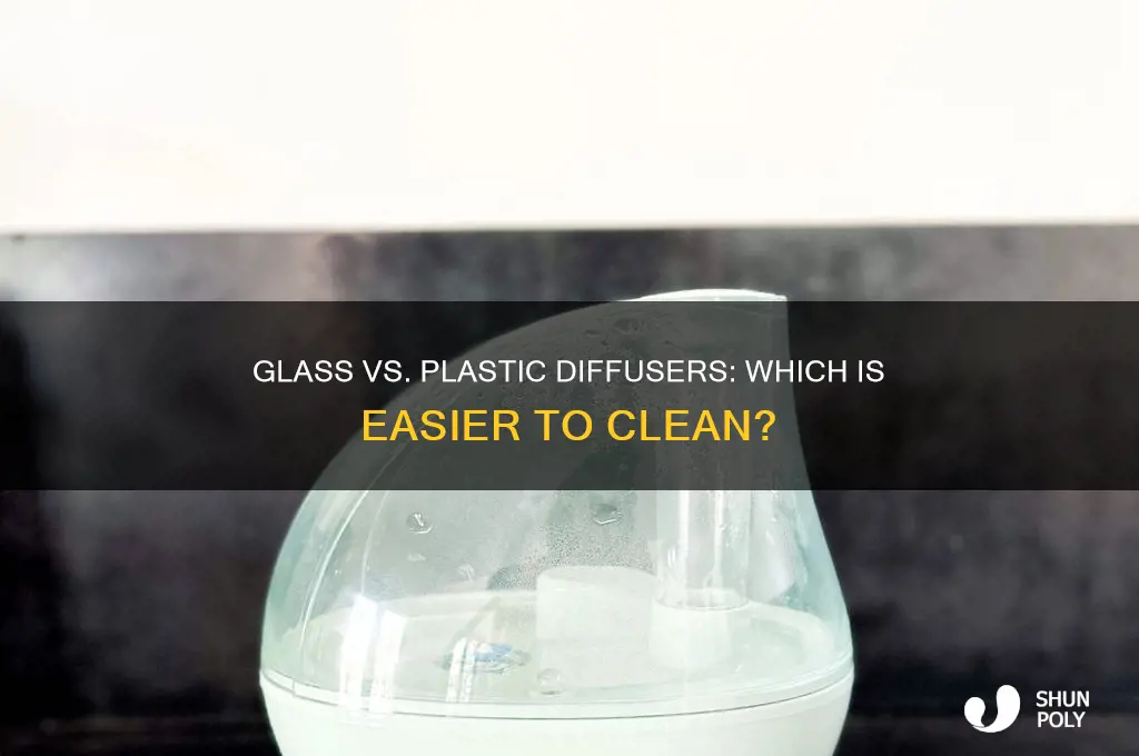is a glass diffuser easier to clean than plastic