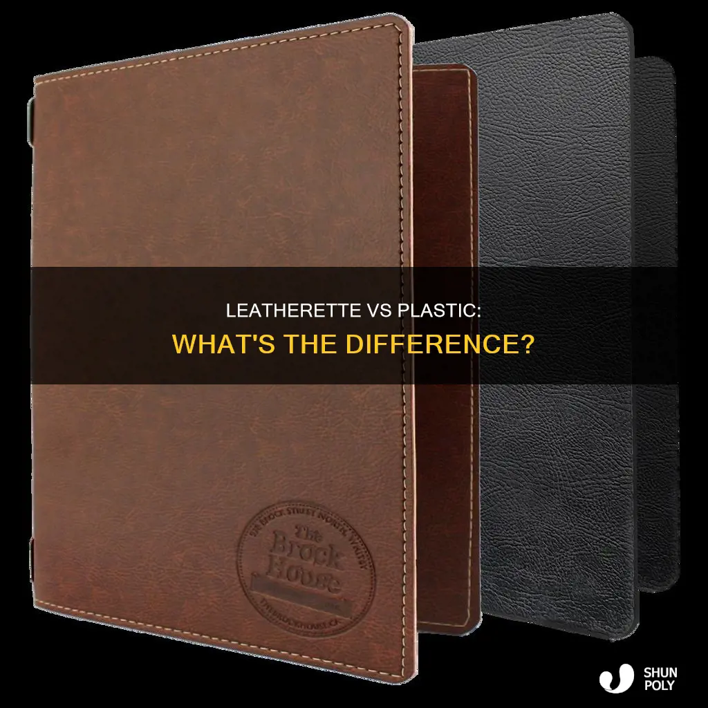 is a leatherette folder like plastic