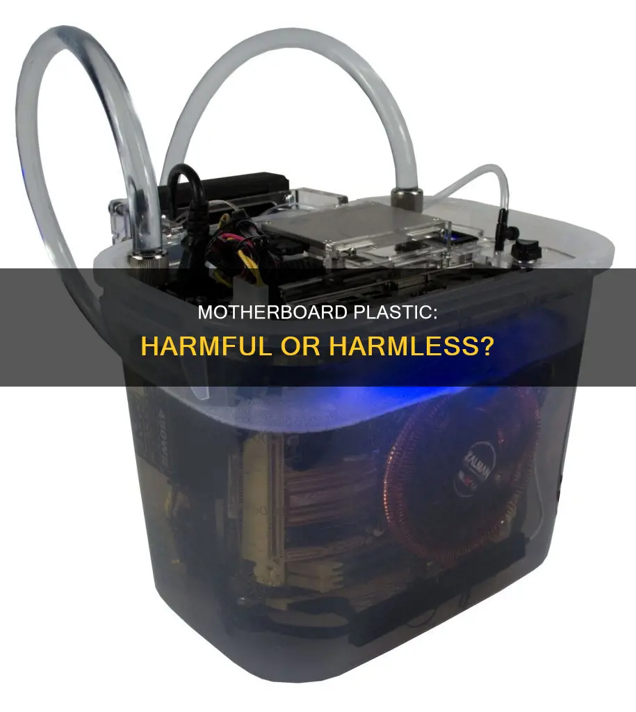 is a little plastic on motherboard ok