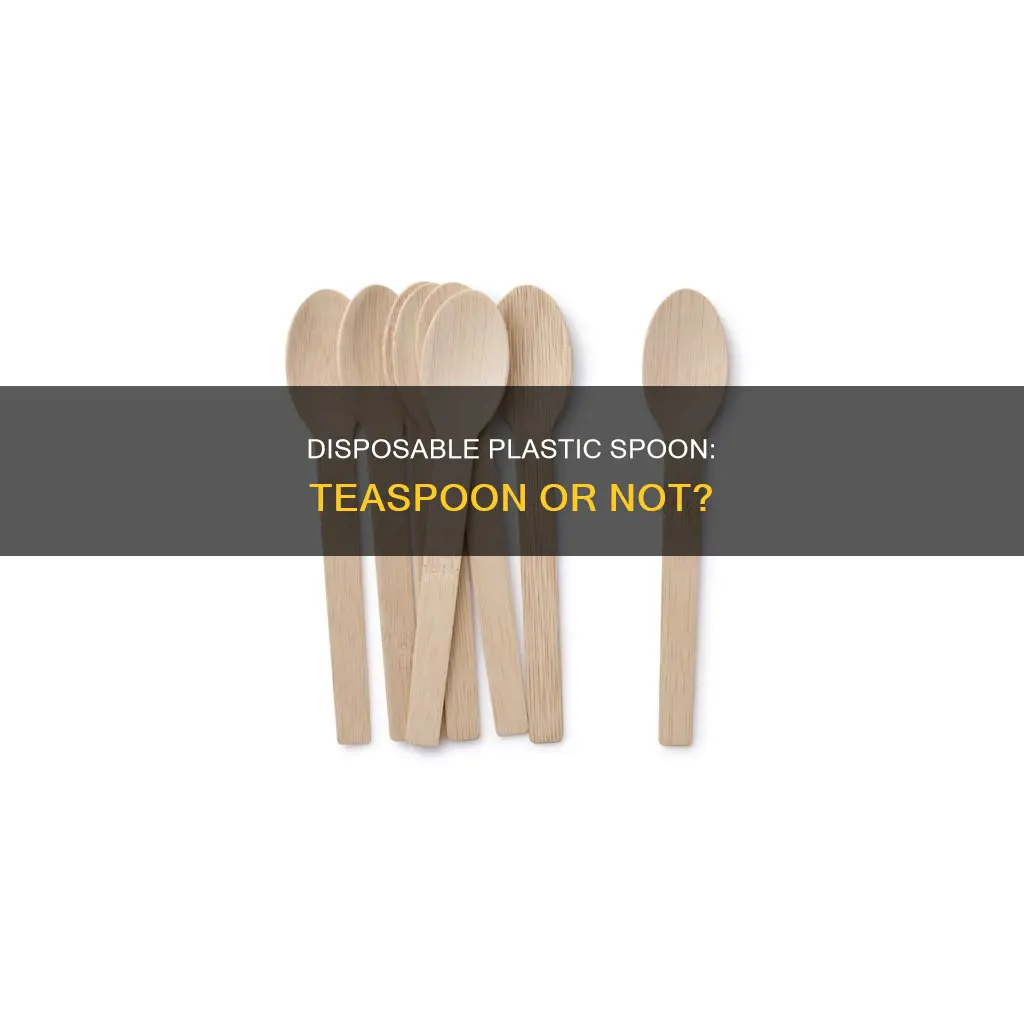 is a plastic disposable spoon a teaspoon