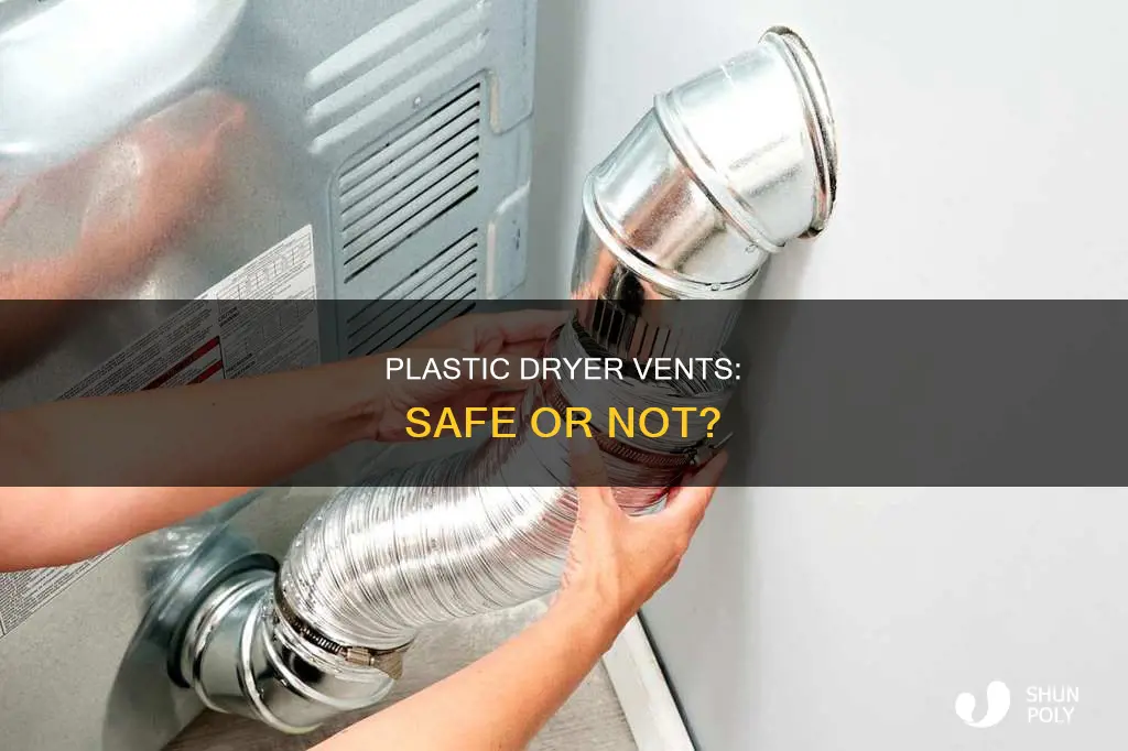 is a plastic dryer vent case ok