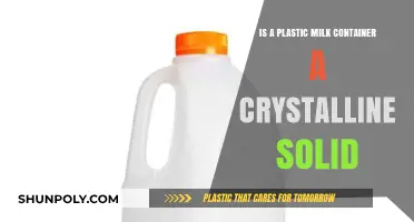 Plastic Milk Containers: Crystalline or Not?