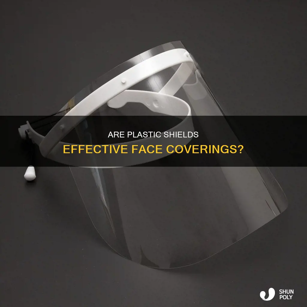 is a plastic shield a face covering
