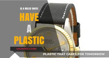 Why the Rolex 16013 Features Plastic