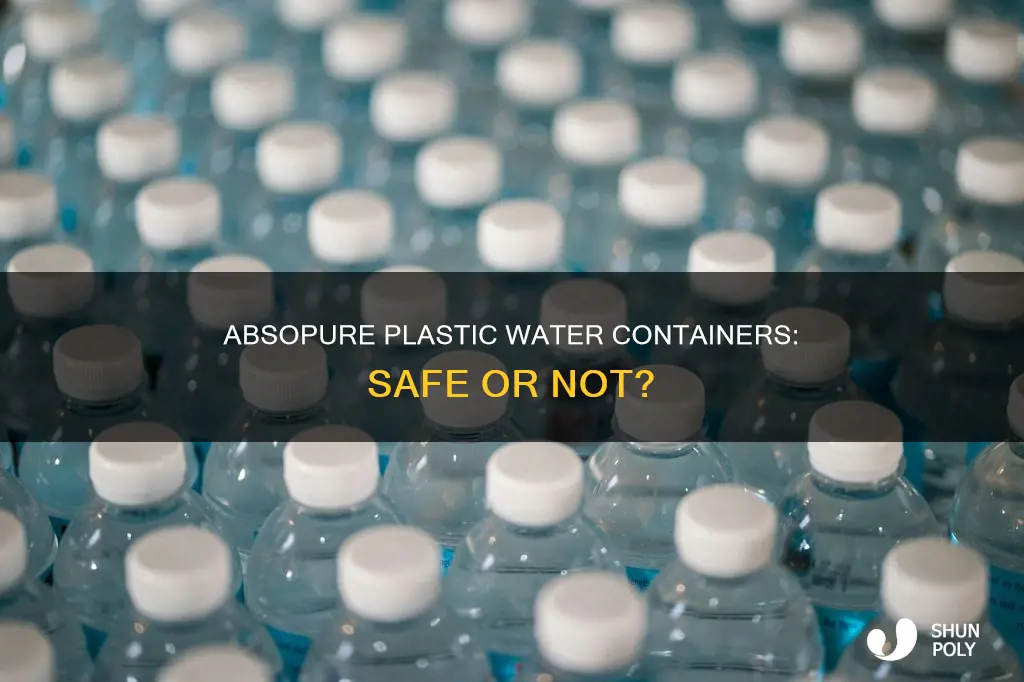 is absopure plastic water container safe