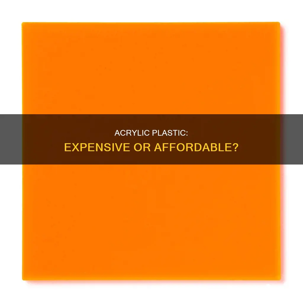 is acrylic expensive compared to other plastics