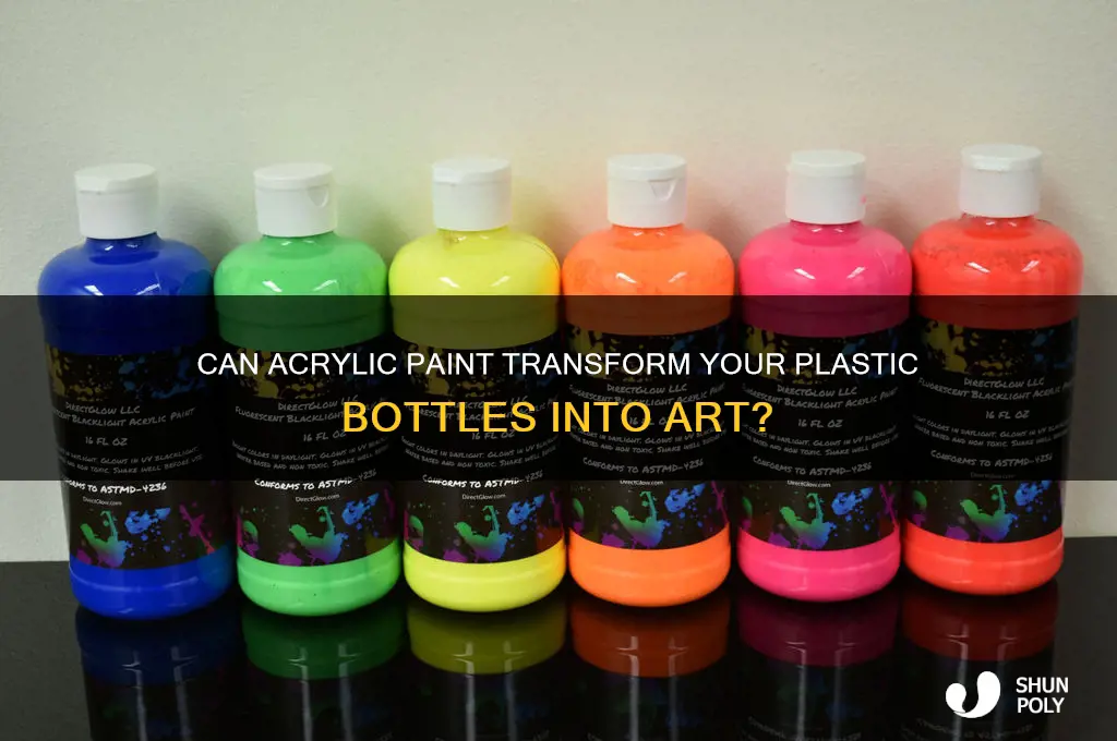 is acrylic paint can be used for plastic bottle