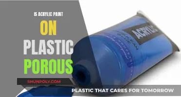 Acrylic Paint Adhesion on Plastic: Porous or Not?