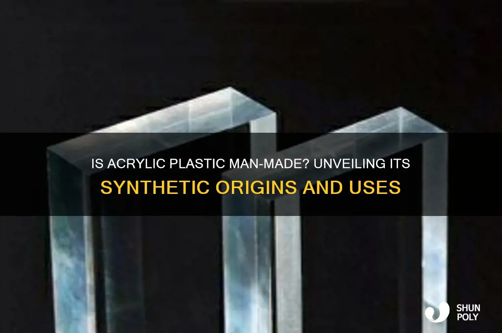 is acrylic plastic man made