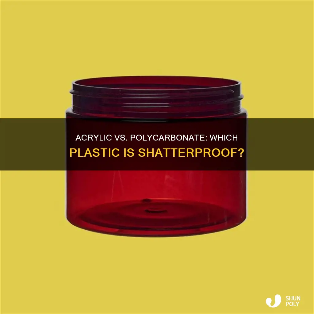 is acrylic plastic shatterproof than polycarbonate