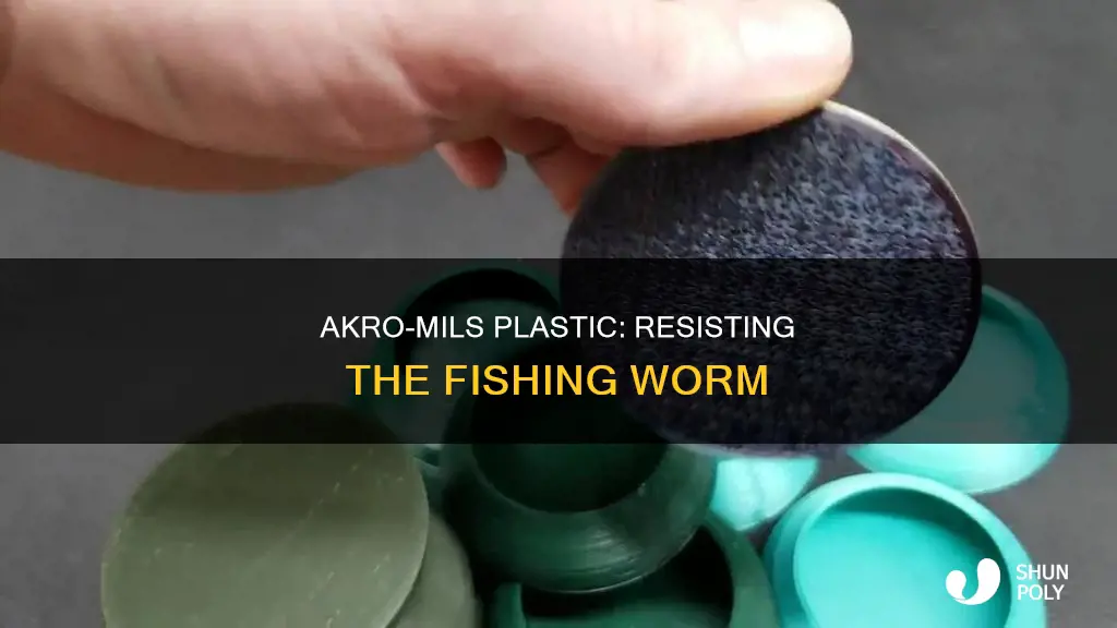 is akro-mils plastic fishing worm proof