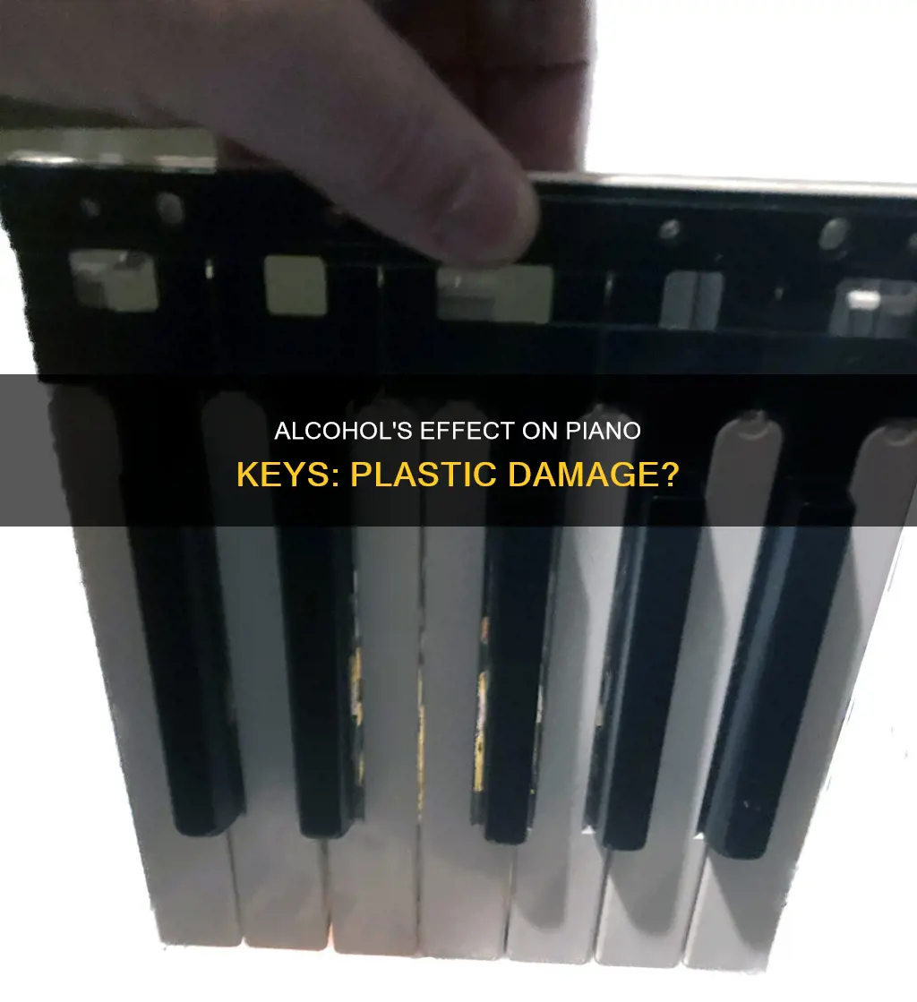 is alchohal damaging to plastic piano keys