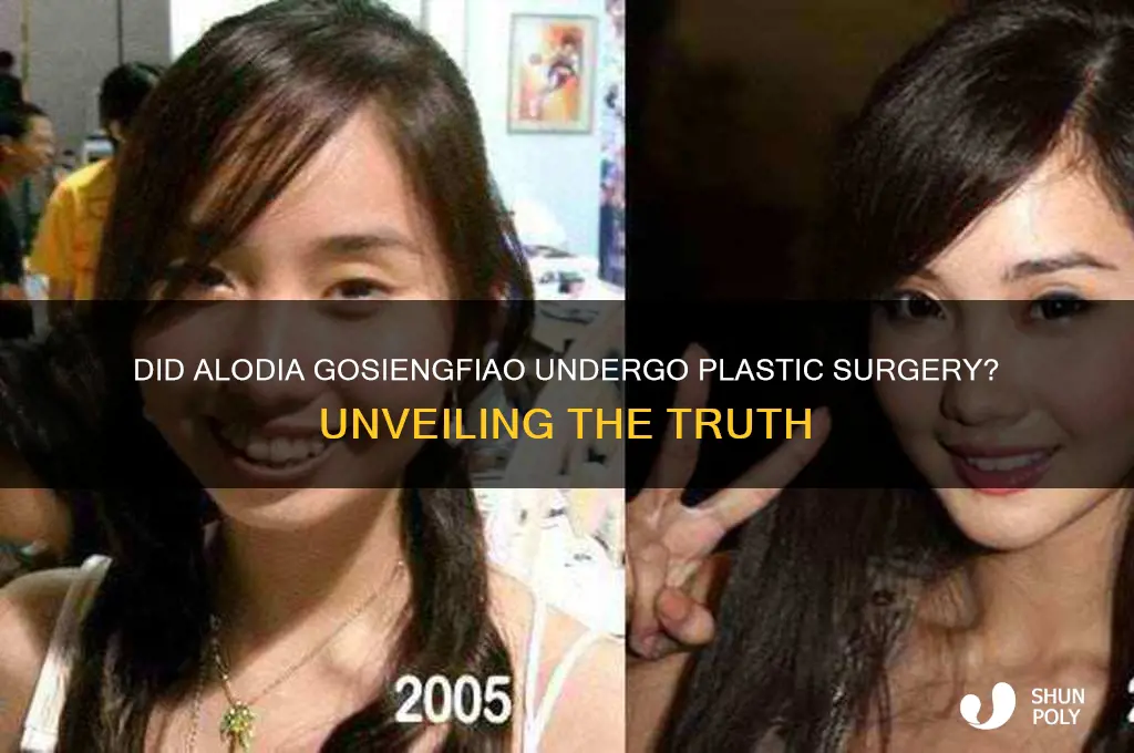 is alodia undergo plastic surgery