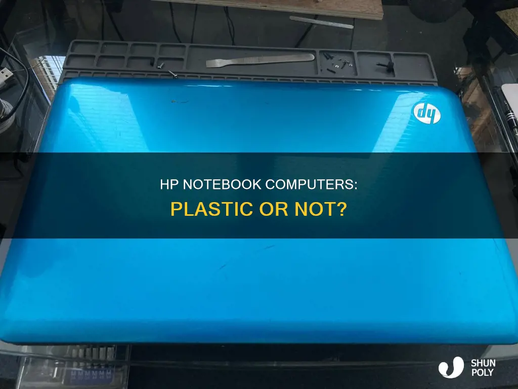 is an hp notebook computer plastic