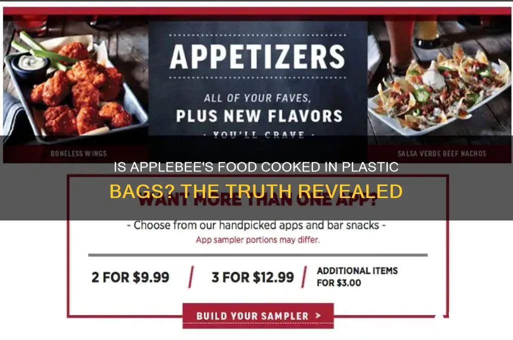 is applebees food made in plastic bag